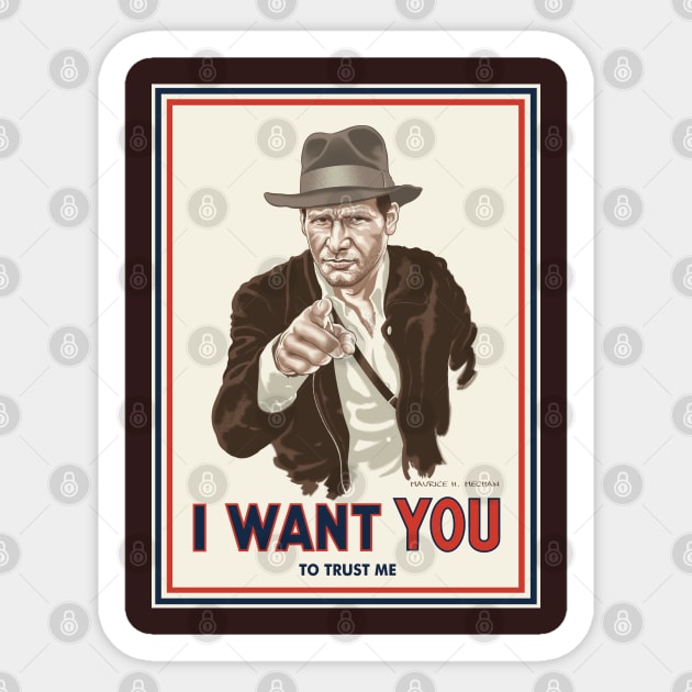 INDY WANTS YOU Sticker by Momech